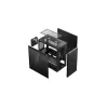 Caixa de PC DeepCool MACUBE 110 Midi-Tower Preto — microATX/Mini-ITX, vidro temperado, suporta GPU 320 mm, dissipador CPU 165 mm