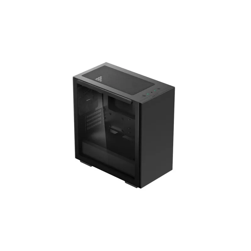 Caixa de PC DeepCool MACUBE 110 Midi-Tower Preto — microATX/Mini-ITX, vidro temperado, suporta GPU 320 mm, dissipador CPU 165 mm