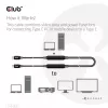 CLUB3D Cabo USB 3.2 Gen2 Type C para C Ativo Bidirecional 8K60Hz M/M 5m/16.4ft