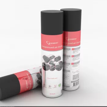 Spray de ar comprimido GEMBIRD CK-CAD-FL600-01 — 600 ml, 0,06 bar, aerossol inflamável