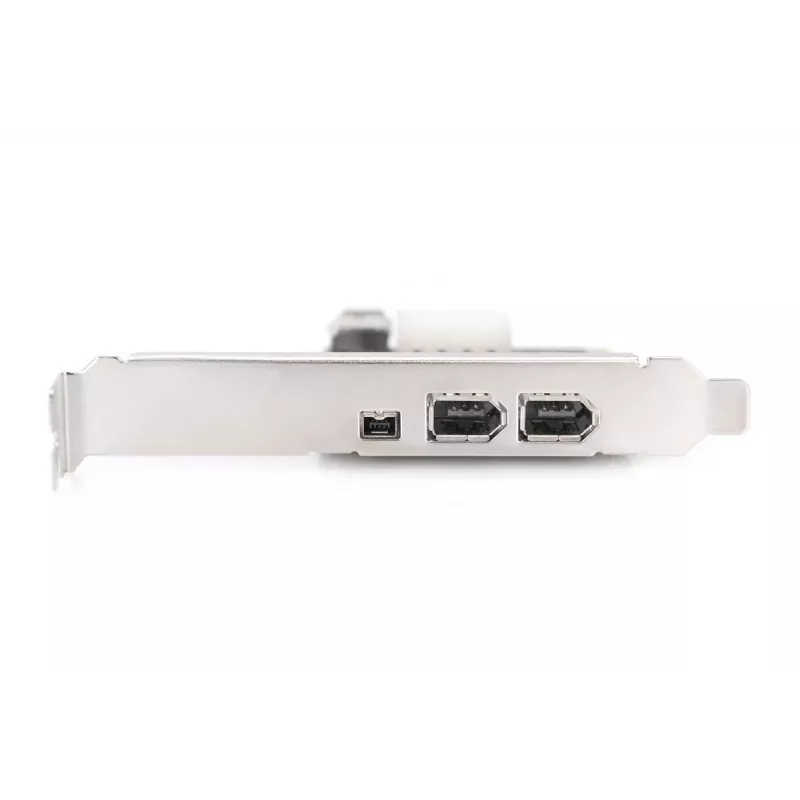 Placa de interface DIGITUS IEEE 1394a, Pci-e, 3 portas, 1x ext. 1394mini, 2x portas ext. 1394a
