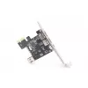 Placa de interface DIGITUS IEEE 1394a, Pci-e, 3 portas, 1x ext. 1394mini, 2x portas ext. 1394a