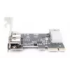 Placa de interface DIGITUS IEEE 1394a, Pci-e, 3 portas, 1x ext. 1394mini, 2x portas ext. 1394a