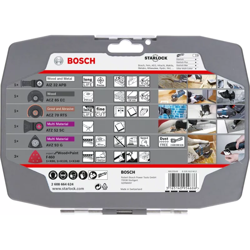 Bosch 2 608 664 624 Acessório multifunções Conjunto de lâminas