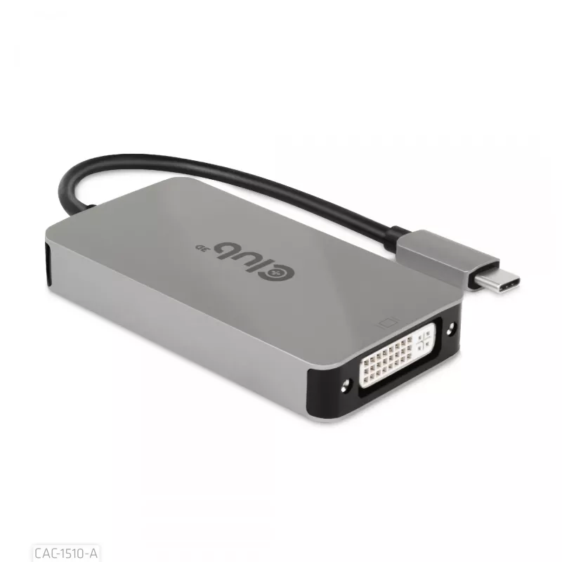 Adaptador ativo CLUB3D USB3.2 Gen1 Type-C para Dual Link DVI-D HDCP OFF M/F para Apple Cinema Displays