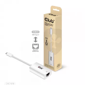 Adaptador USB3.2 Gen1 Type-C para Gigabit Ethernet CLUB3D CAC-1519