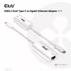 Adaptador USB3.2 Gen1 Type-C para Gigabit Ethernet CLUB3D CAC-1519