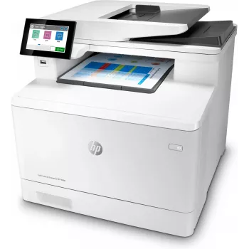 HP LaserJet Enterprise MFP M480f cor, laser, impressão a cores, 600 x 600 DPI, A4, impressão direta, branco, preto