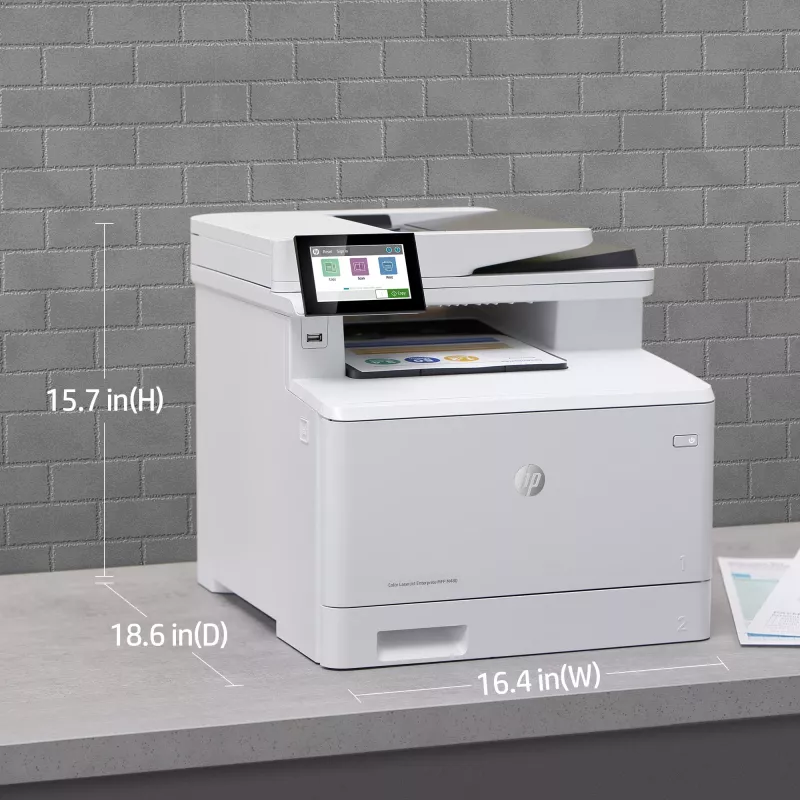 HP LaserJet Enterprise MFP M480f cor, laser, impressão a cores, 600 x 600 DPI, A4, impressão direta, branco, preto