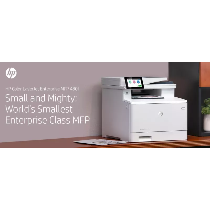 HP LaserJet Enterprise MFP M480f cor, laser, impressão a cores, 600 x 600 DPI, A4, impressão direta, branco, preto