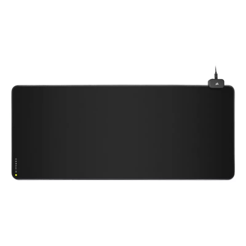 Tapete de rato gaming CORSAIR MM700 RGB — 930×400 mm, 4 mm de espessura, base de borracha, retroiluminação LED alimentada por USB, preto