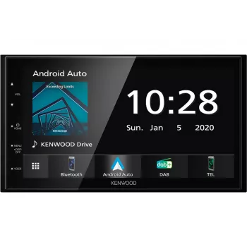 Moniceiver Kenwood DMX5020DABS preto Bluetooth
