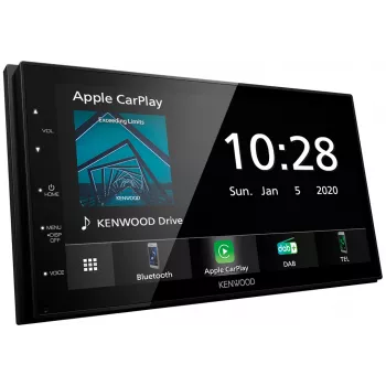 Moniceiver Kenwood DMX5020DABS preto Bluetooth