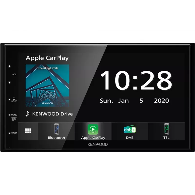 Moniceiver Kenwood DMX5020DABS preto Bluetooth