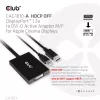 Club 3D CAC-1010-A adaptador ativo de DisplayPort para Dual Link DVI-D, DisplayPort 1.2a, alimentado por USB, HDCP OFF, 0,6 m, preto
