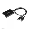 Club 3D CAC-1010-A adaptador ativo de DisplayPort para Dual Link DVI-D, DisplayPort 1.2a, alimentado por USB, HDCP OFF, 0,6 m, preto