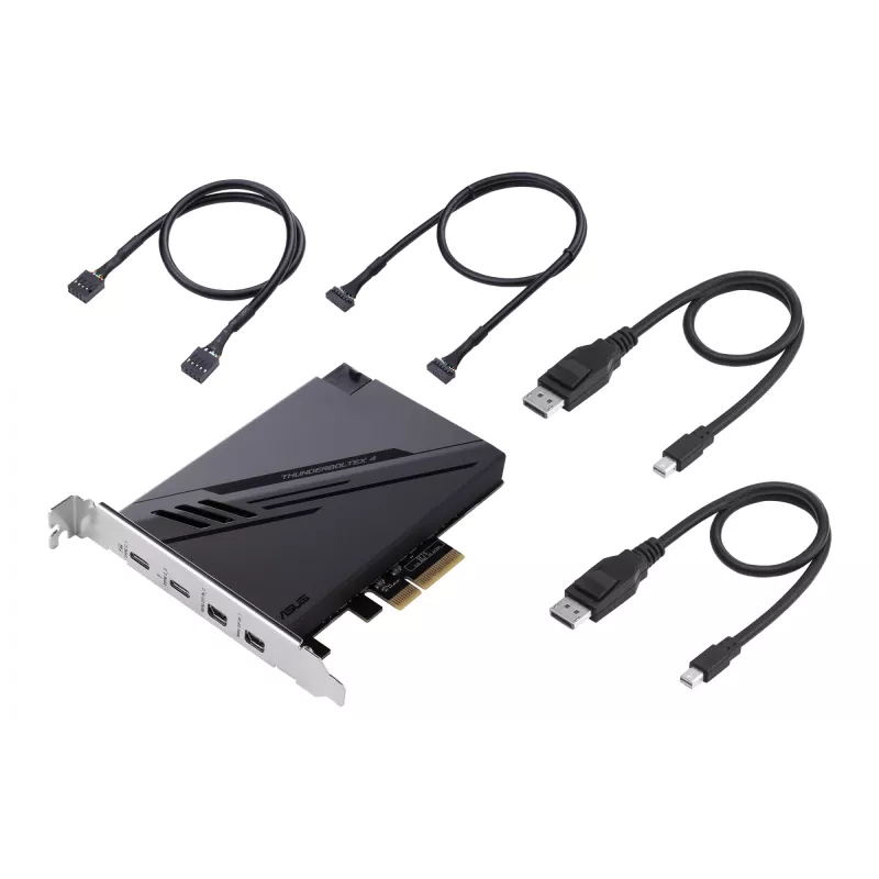Placa/adaptador de interface ASUS ThunderboltEX 4 interno Mini DisplayPort, PCIe, Thunderbolt, USB 2.0, USB 3.2 Gen 2 (3.1 Gen 2)