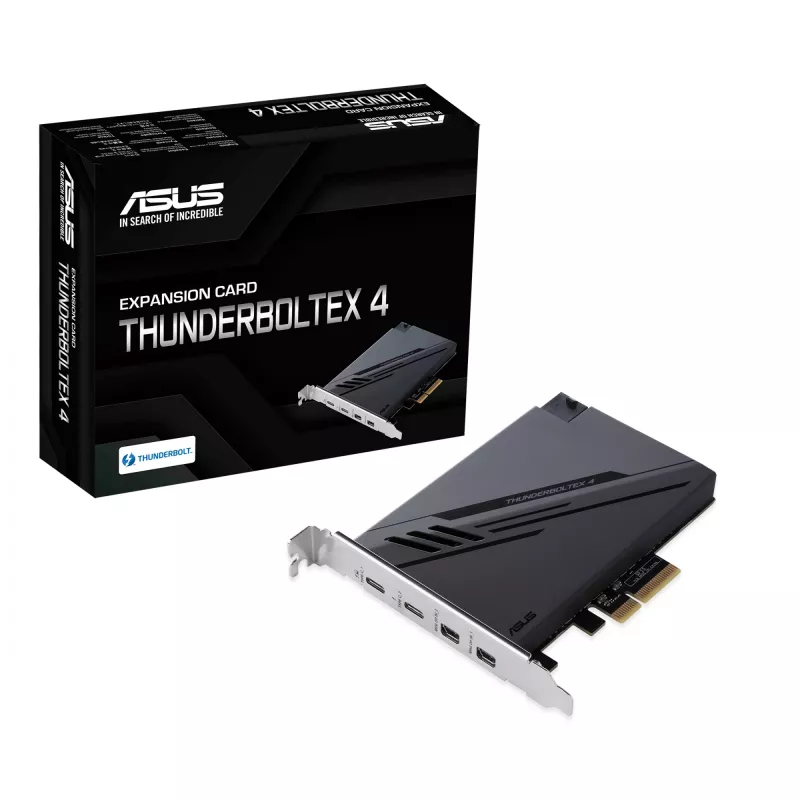 Placa/adaptador de interface ASUS ThunderboltEX 4 interno Mini DisplayPort, PCIe, Thunderbolt, USB 2.0, USB 3.2 Gen 2 (3.1 Gen 2)