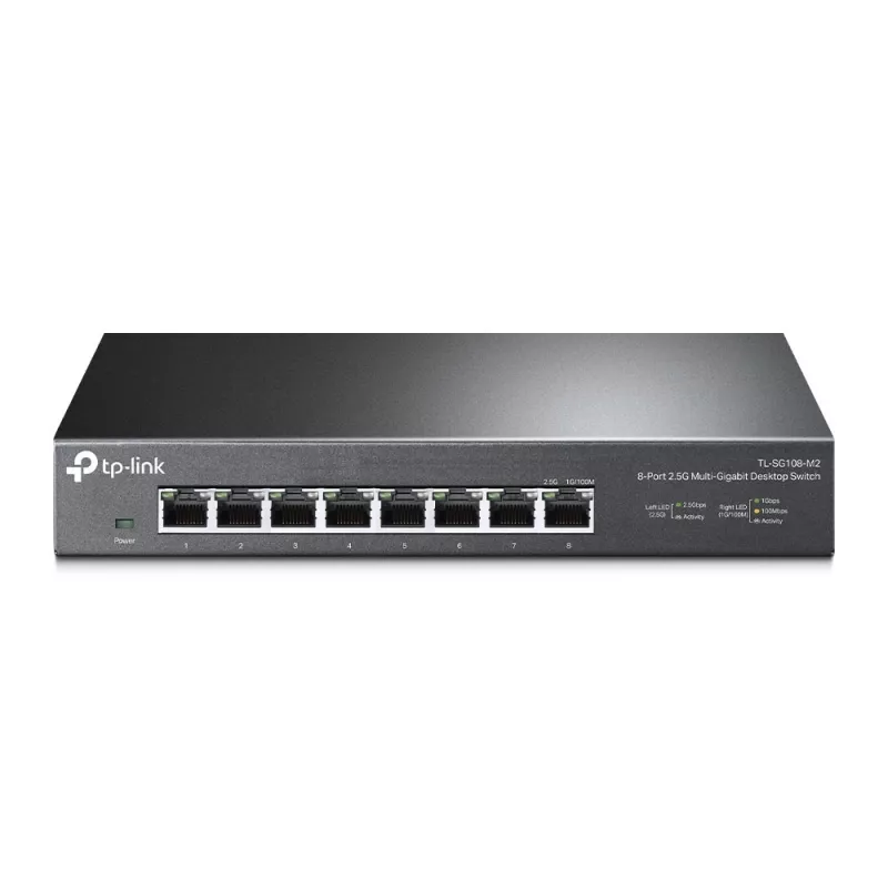 Switch não gerido TP-Link TL-SG108-M2 8 portas 2.5G de secretária