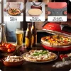 Máquina de pizza Ariete 0909/10 1200 W preto vermelho 1 pizza 33 cm