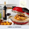 Máquina de pizza Ariete 0909/10 1200 W preto vermelho 1 pizza 33 cm