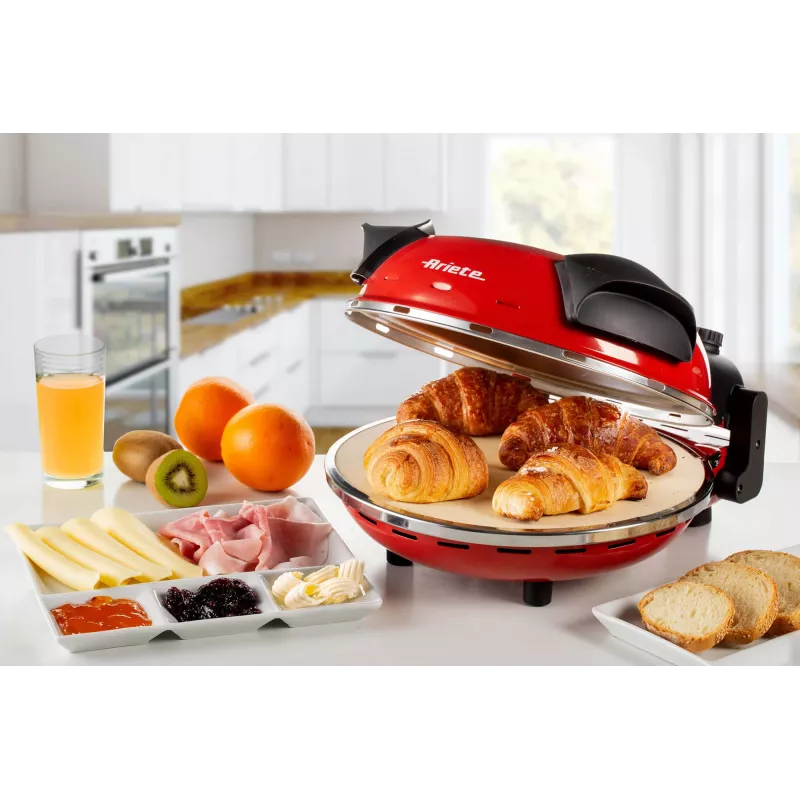 Máquina de pizza Ariete 0909/10 1200 W preto vermelho 1 pizza 33 cm