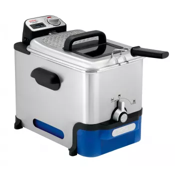 Tefal Oleoclean Pro Inox & Design FR8040 Single 3,5 l 2300 W preto, aço inoxidável