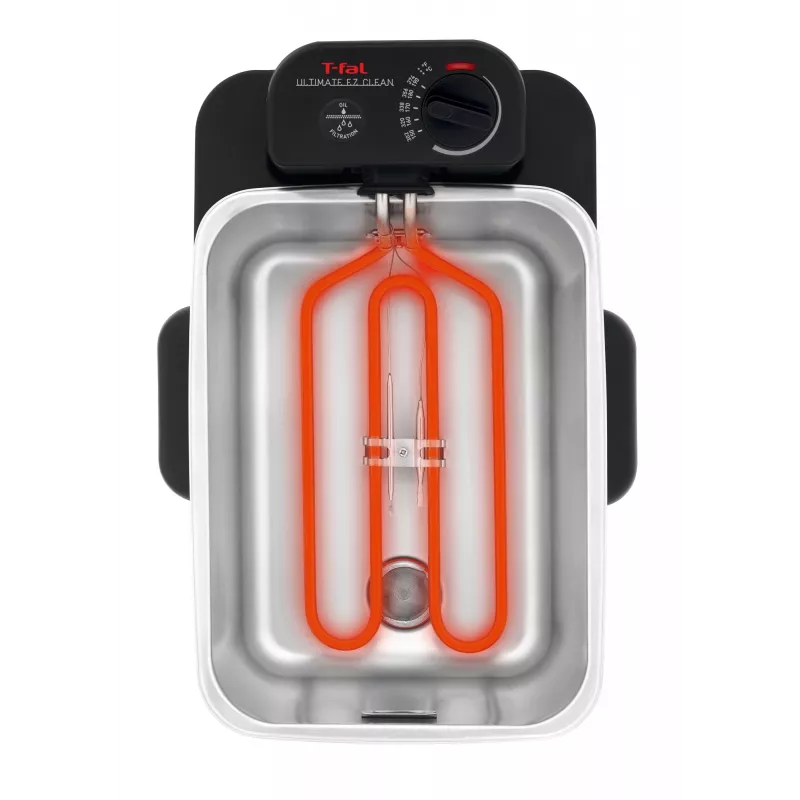 Tefal Oleoclean Pro Inox & Design FR8040 Single 3,5 l 2300 W preto, aço inoxidável