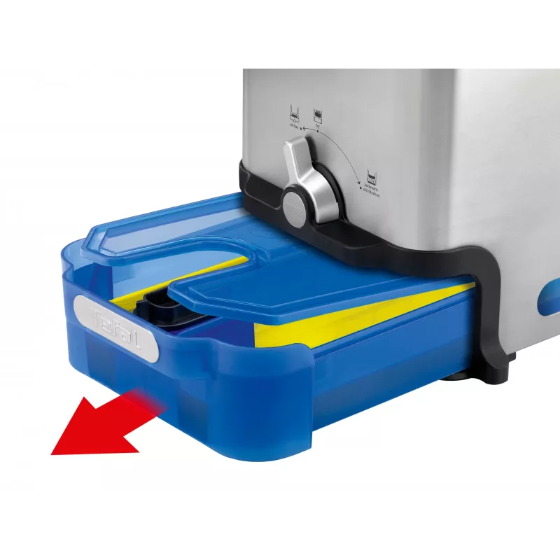 Tefal Oleoclean Pro Inox & Design FR8040 Single 3,5 l 2300 W preto, aço inoxidável