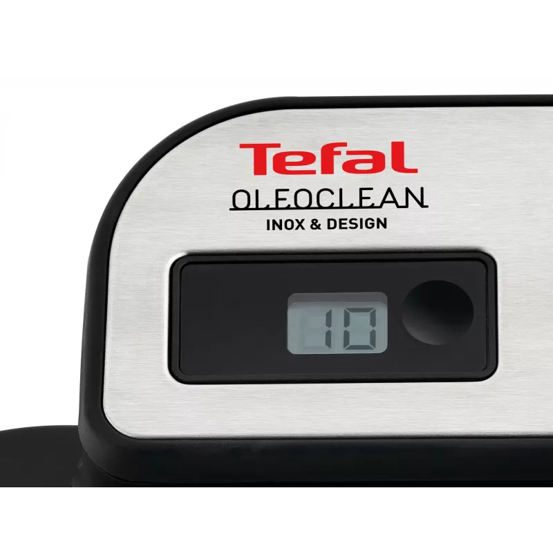 Tefal Oleoclean Pro Inox & Design FR8040 Single 3,5 l 2300 W preto, aço inoxidável