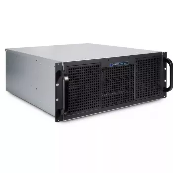 Caixa de servidor Inter-Tech 4U 40248 Rack preto, cinzento