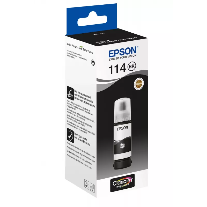 Tinteiro Epson 114 2300 preto Refill C13T07A140