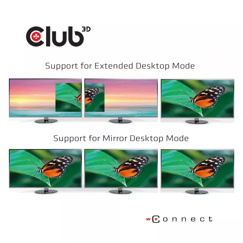 Dock CLUB3D USB Type C 3.2 Gen1 Triple Display Dynamic PD Charging 100W PD carregador