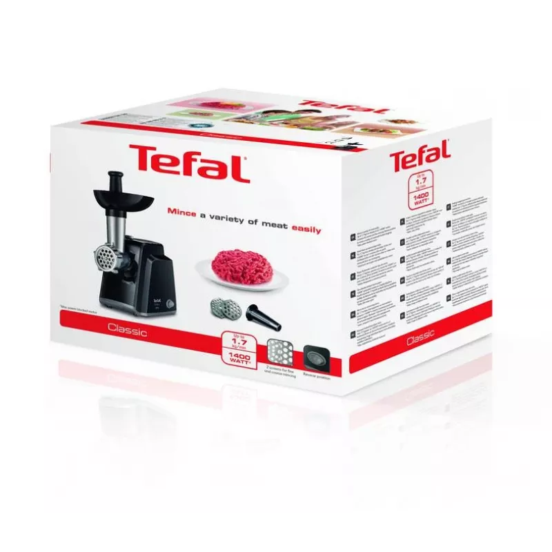 Picadora de carne Tefal NE105838 1400 W preto, aço inoxidável