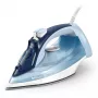 Ferro de engomar a vapor Philips DST5030/20 — 2400W, depósito 0,32 L, base SteamGlide Plus, 45 g/min vapor contínuo, 180 g/min golpe de vapor, azul