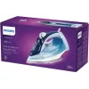 Ferro de engomar a vapor Philips DST5030/20 — 2400W, depósito 0,32 L, base SteamGlide Plus, 45 g/min vapor contínuo, 180 g/min golpe de vapor, azul