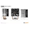 Cooler de CPU be quiet! PURE ROCK SLIM 2 9,2 cm prata 1 unidade