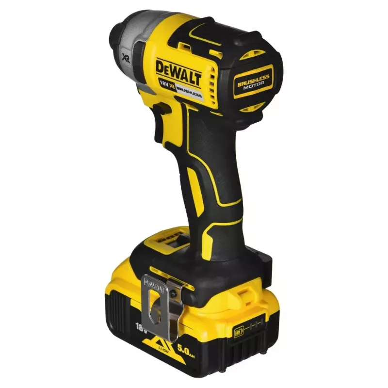 Conjunto de ferramentas combinadas a bateria DeWalt DCK266P2T — 18V, 2 baterias de 5.0Ah, aparafusadora de impacto e aparafusadora de impacto com percussão, carregador, mala