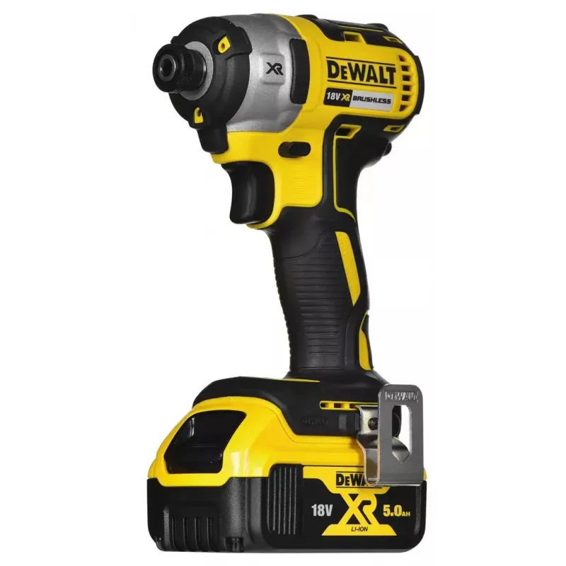 Conjunto de ferramentas combinadas a bateria DeWalt DCK266P2T — 18V, 2 baterias de 5.0Ah, aparafusadora de impacto e aparafusadora de impacto com percussão, carregador, mala