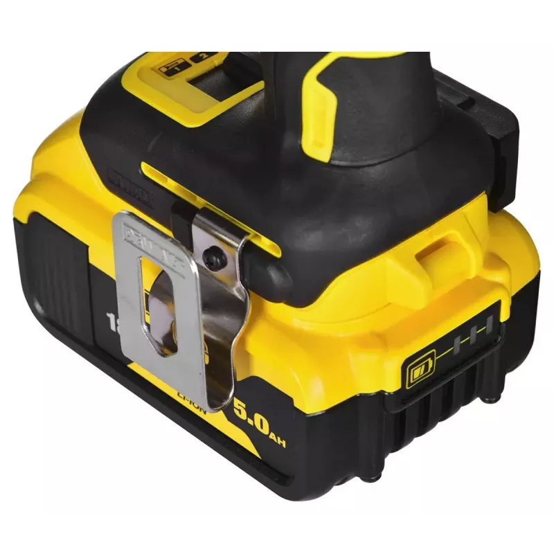 Conjunto de ferramentas combinadas a bateria DeWalt DCK266P2T — 18V, 2 baterias de 5.0Ah, aparafusadora de impacto e aparafusadora de impacto com percussão, carregador, mala