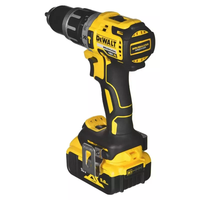 Conjunto de ferramentas combinadas a bateria DeWalt DCK266P2T — 18V, 2 baterias de 5.0Ah, aparafusadora de impacto e aparafusadora de impacto com percussão, carregador, mala
