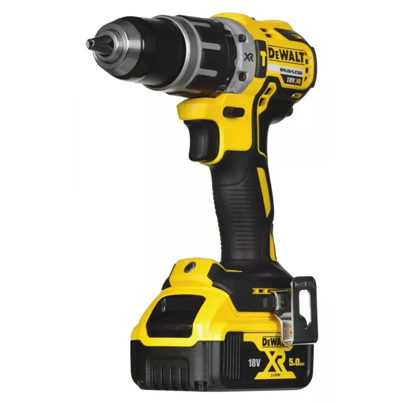 Conjunto de ferramentas combinadas a bateria DeWalt DCK266P2T — 18V, 2 baterias de 5.0Ah, aparafusadora de impacto e aparafusadora de impacto com percussão, carregador, mala