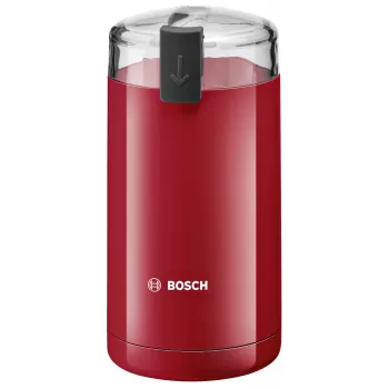 Moinho de café com lâminas Bosch TSM6A014R, capacidade 75 g, 180 W, lâminas de aço inoxidável, vermelho