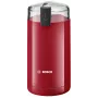 Moinho de café com lâminas Bosch TSM6A014R, capacidade 75 g, 180 W, lâminas de aço inoxidável, vermelho