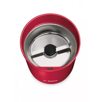 Moinho de café com lâminas Bosch TSM6A014R, capacidade 75 g, 180 W, lâminas de aço inoxidável, vermelho
