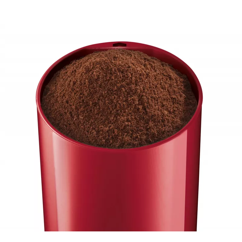 Moinho de café com lâminas Bosch TSM6A014R, capacidade 75 g, 180 W, lâminas de aço inoxidável, vermelho