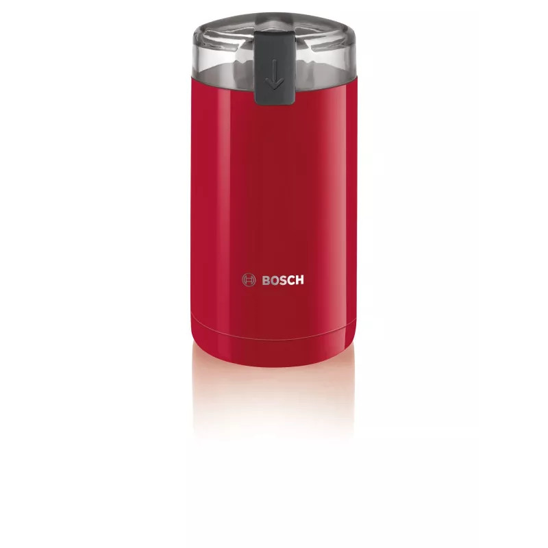 Moinho de café com lâminas Bosch TSM6A014R, capacidade 75 g, 180 W, lâminas de aço inoxidável, vermelho