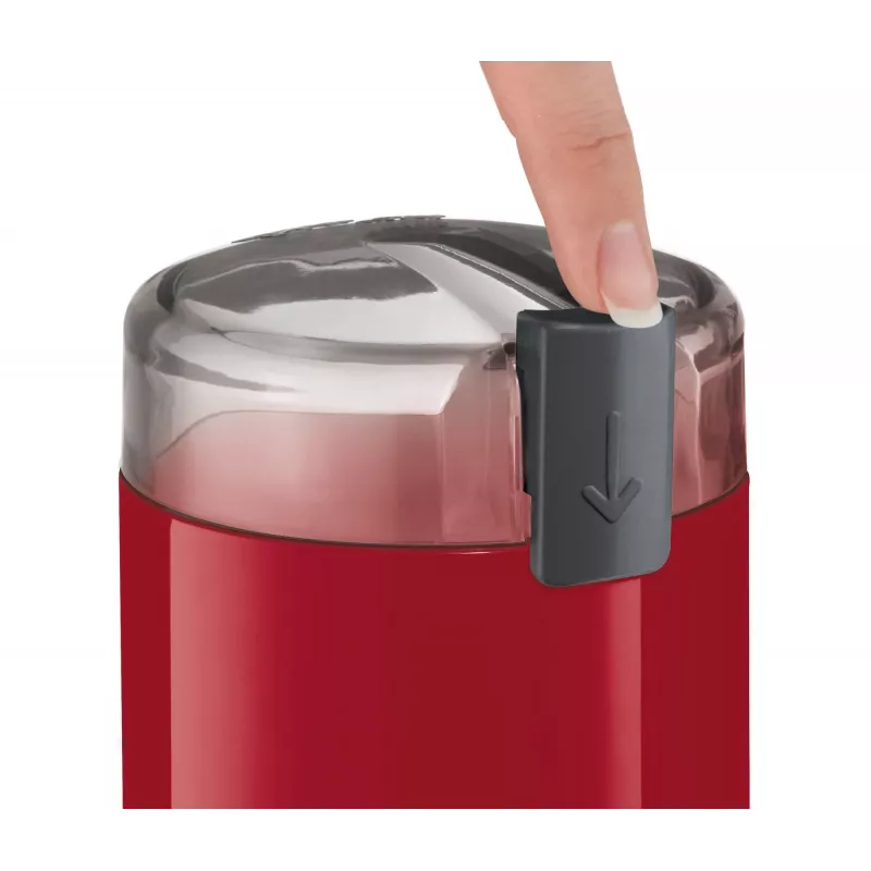 Moinho de café com lâminas Bosch TSM6A014R, capacidade 75 g, 180 W, lâminas de aço inoxidável, vermelho