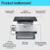 Impressora HP LaserJet M209dw, laser, 600 x 600 DPI, A4, 29 ppm, impressão frente e verso, branca