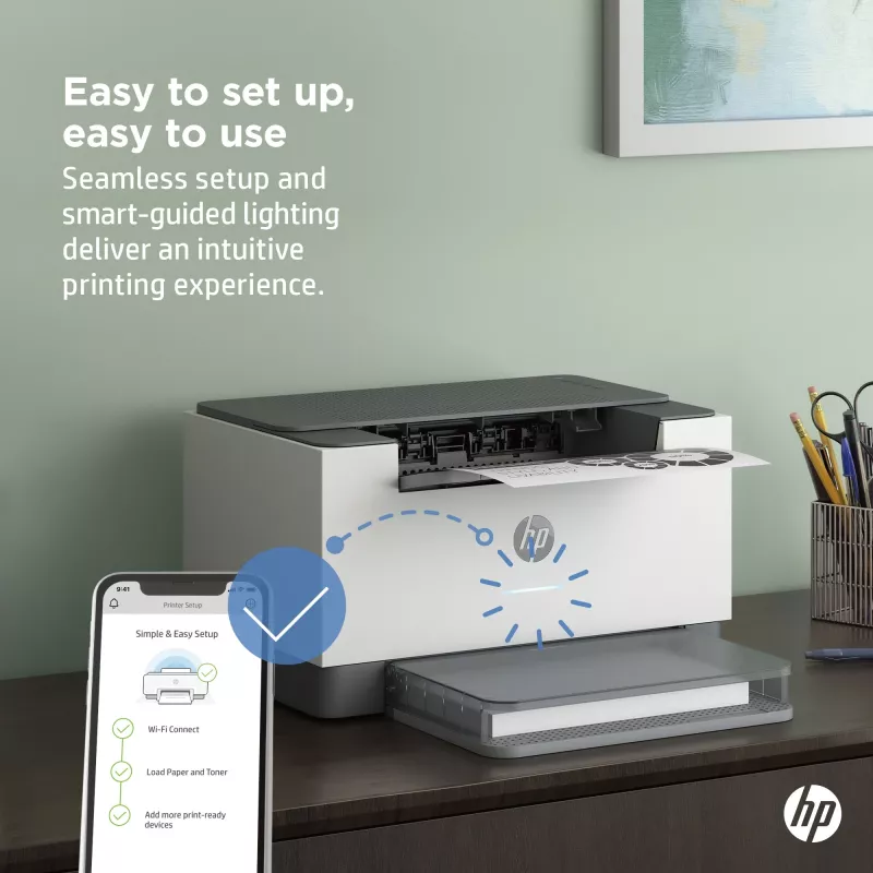 Impressora HP LaserJet M209dw, laser, 600 x 600 DPI, A4, 29 ppm, impressão frente e verso, branca